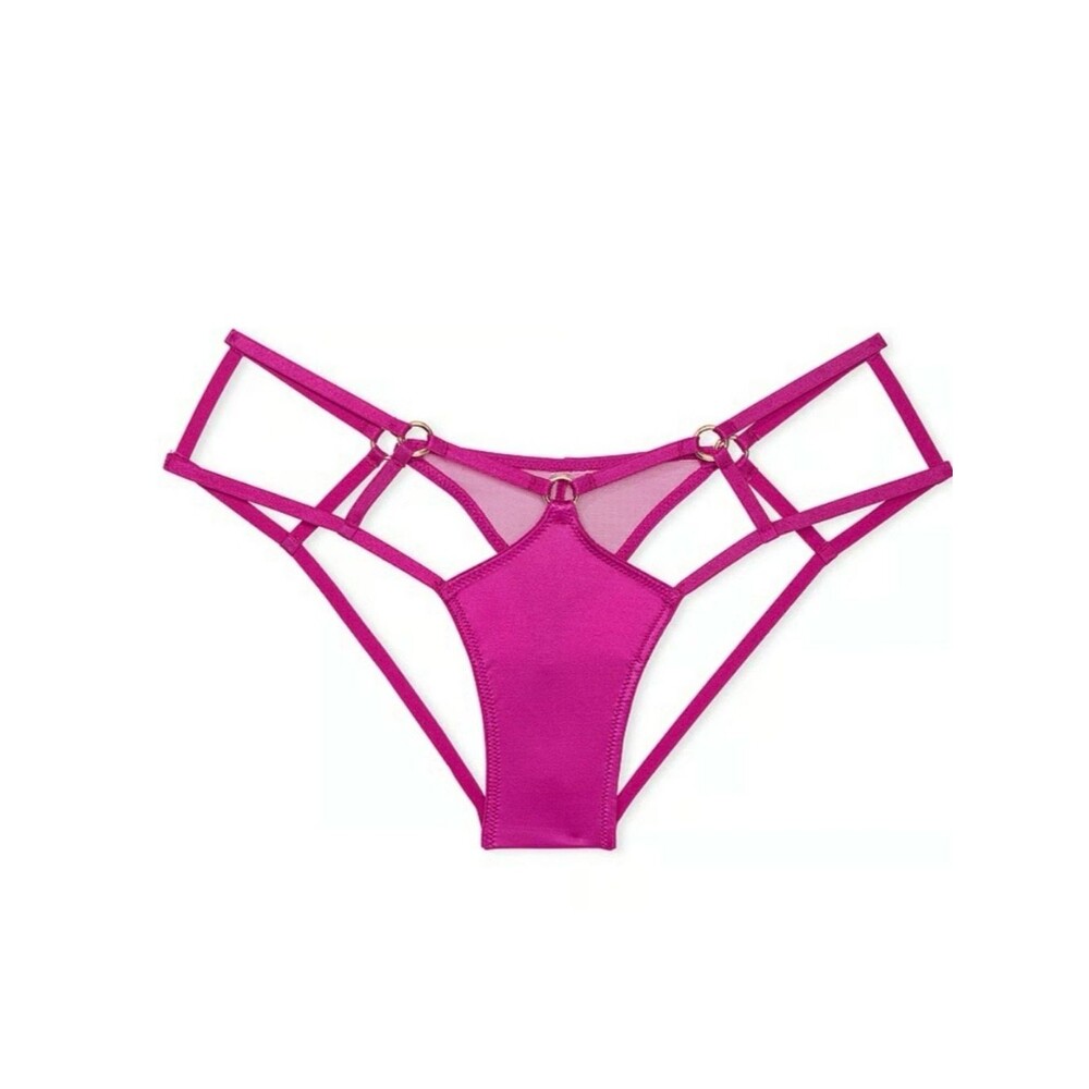 NWT Victoria’s Secret Very Sexy Strappy Hardware High-Leg Cheeky Panty Pink/Fuch